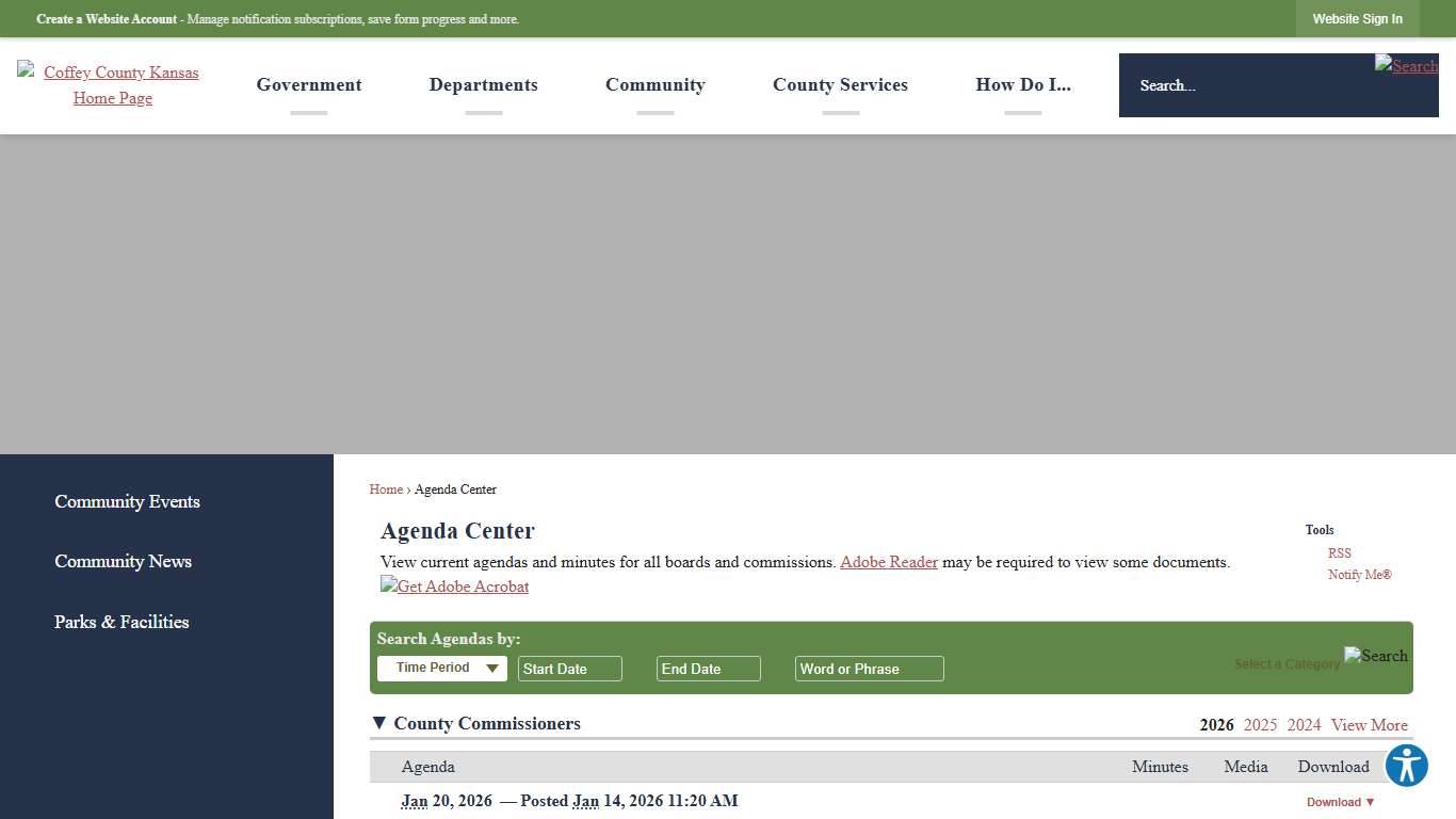 Agenda Center • Coffey County, KS • CivicEngage